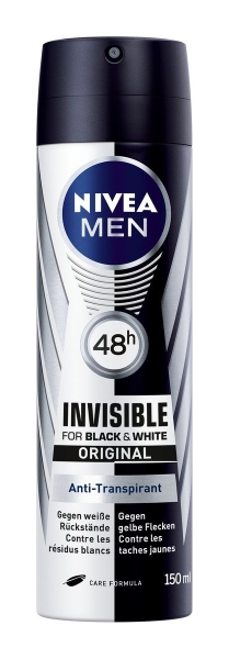 6er Nivea Men Invisible for Black & White Anti-Transpirant, 6x150ml